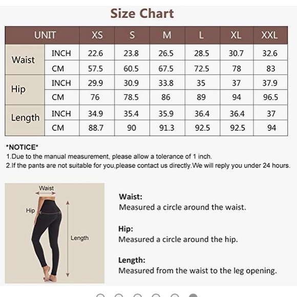 High Waisted Yoga Pants w Side Pockets - Picture 2 of 2